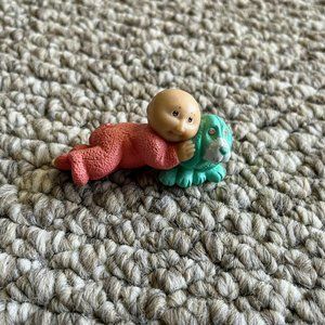 Cabbage Patch Kids Collectible Figurine in Onesie PJs with Dog